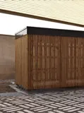 Rangements de jardin avec panneaux solaires