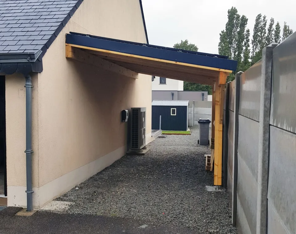 Carport bois 1 place
