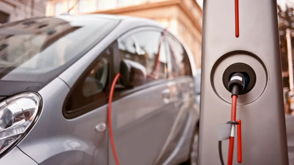 Une borne électrique de recharge