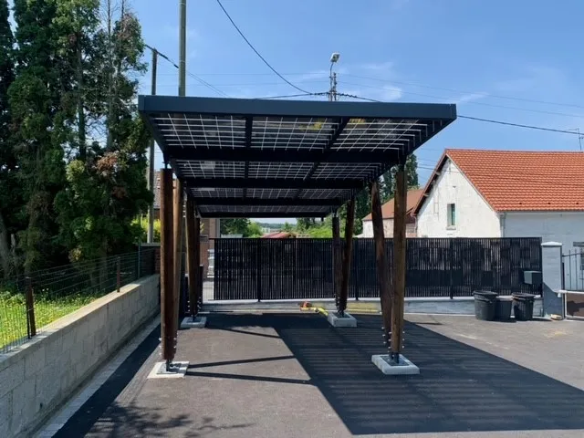 Carport métal 3 voitures